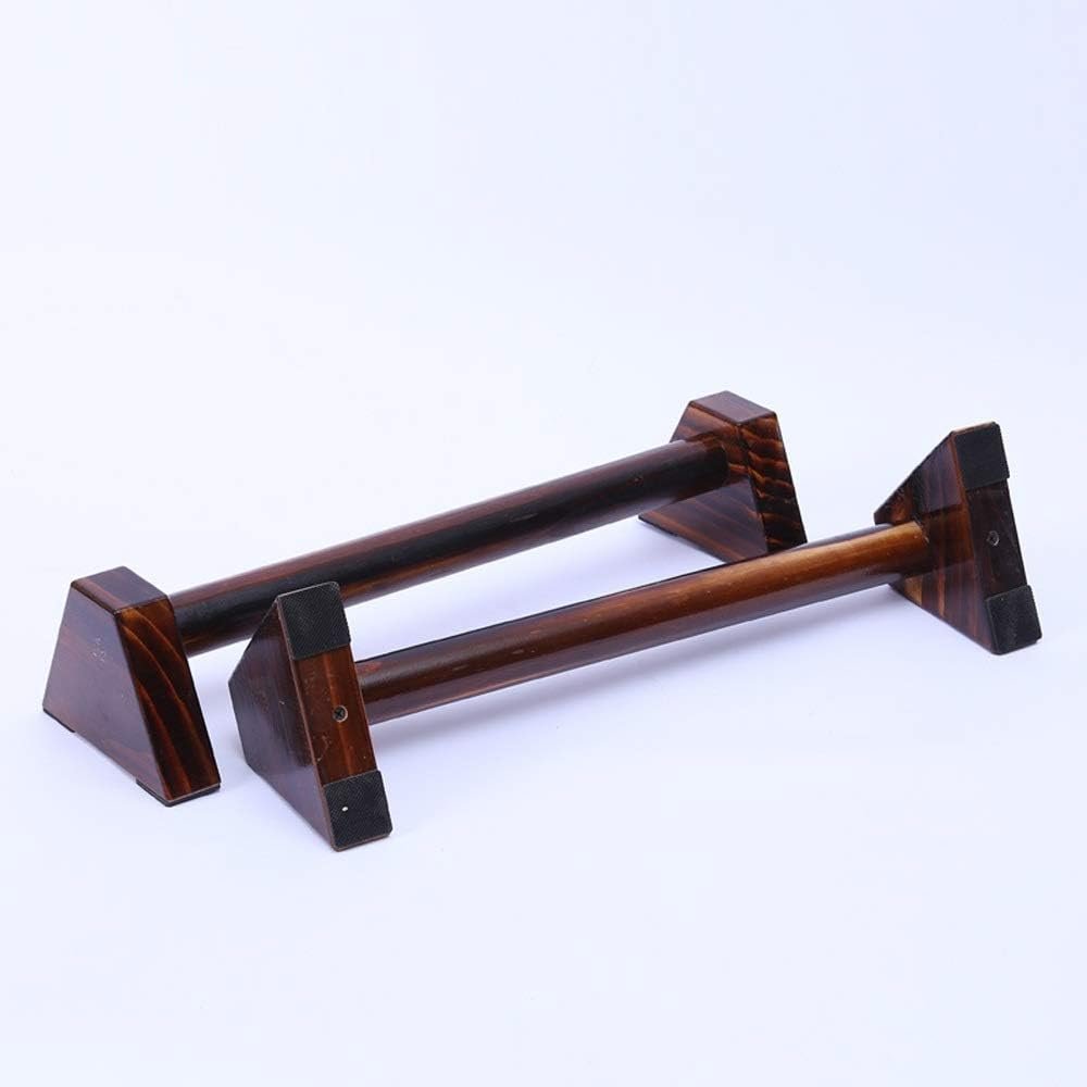 プッシュアップバー、ソリッドウッドプッシュアップスタンド、フィットネス、腕立て伏せ、筋力トレーニング、ボディの修正、ダイエット(色:茶色、サイズ:29.7 x 5.5 x 4.3インチ(50 x 14 x 11 cm)のための多機能完璧なボディビルディングトレーニング - 이미지 3