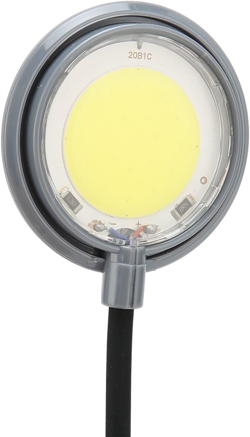 クリップ式水槽ライト 高輝度LED水槽ランプ 360度調節可能なホース付き 淡水・海水・植物育成用 ソフトライト プラスチック ホワイトブルー - 이미지 3