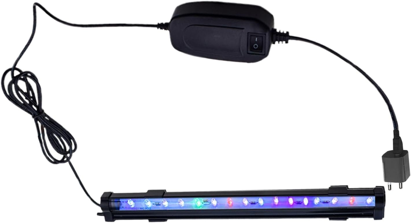 魚タンクLED -7色の水中LEDライト、淡水塩水ベタ魚水槽テラリウム用防水ランプ