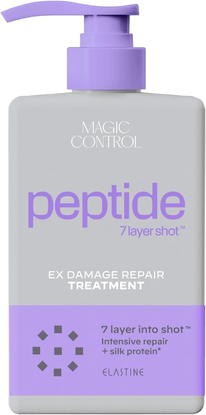 ELASTINE 公式エラスタン マジックコントロール プロテイン ボンディング テクノロジー ヘアケア シリーズ (ダメージ トリートメント 詰め替え 450ml) - 이미지 2