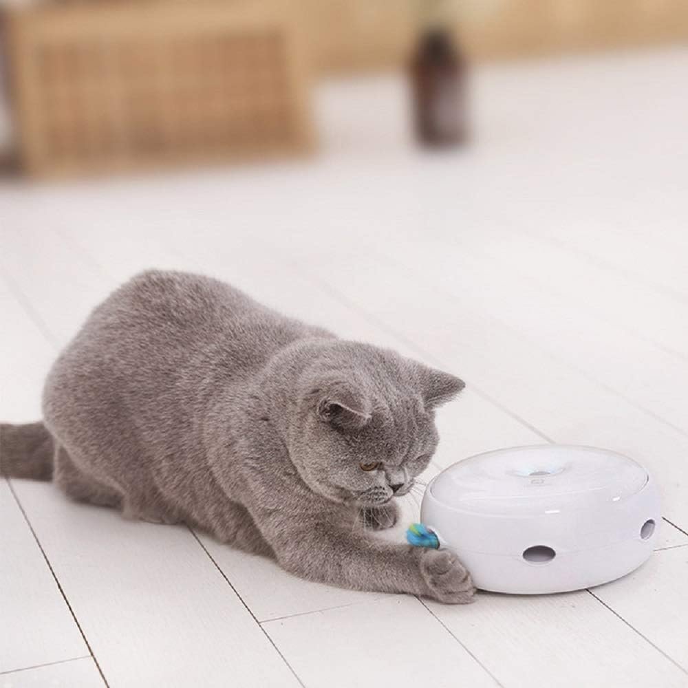 ベストアンサー 電動自動猫おもちゃ PET-018 羽根 猫用 電動猫用おもちゃ ハイテク ランニング 子猫 ネコ 運動不足 肥満 ストレス解消 - 이미지 3
