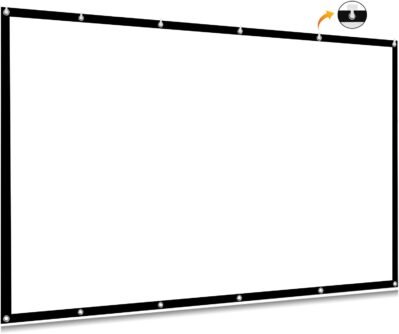 プロジェクタースクリーン 100インチ 16:9 160°視野角 広視野角 大画面 洗える 簡単設置 耐久性 防カビ 軽量 持ち運び簡単 折りたたみ式 投影スクリーン ホームシアター ゲームプレイ