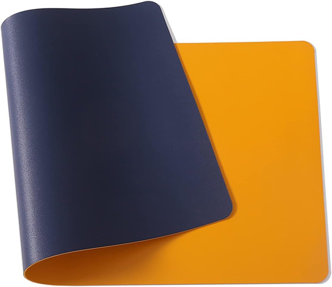 マウスパッド L 90*45cm ゲーミングデスクマット 両面レザーテーブルマット オフィス おしゃれ 防水 滑り止め 耐久性 17.71"*35.43" - 이미지 4