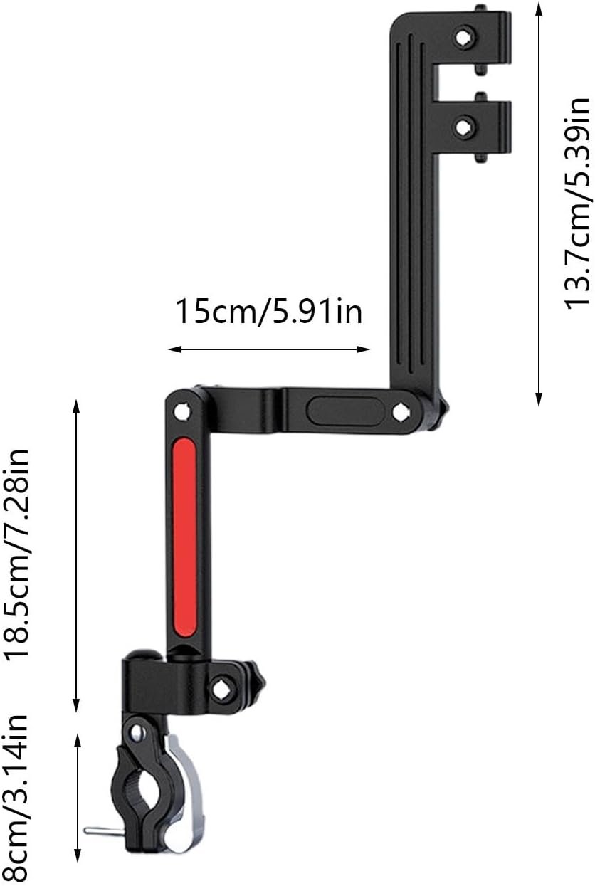 自転車傘ホルダー、ベビーカー傘ホルダー | 自転車傘ホルダーVista Cart サンシェードスタンド、高耐久ゴルフプッシュカート傘ホルダー、モビリティスクーター、ベビーカー、車椅子用傘スタンド - 이미지 6
