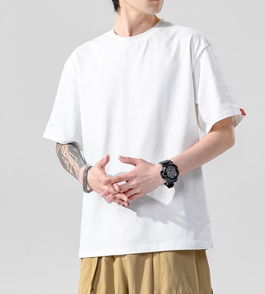 FJLTDCP 夏 Tシャツ メンズ 半袖 かわいい 猫服 人気 ロングTシャツ 大きいサイズ ゆったり 猫柄 可愛い 面白い ストリート 夏服 おしゃれ - 이미지 2