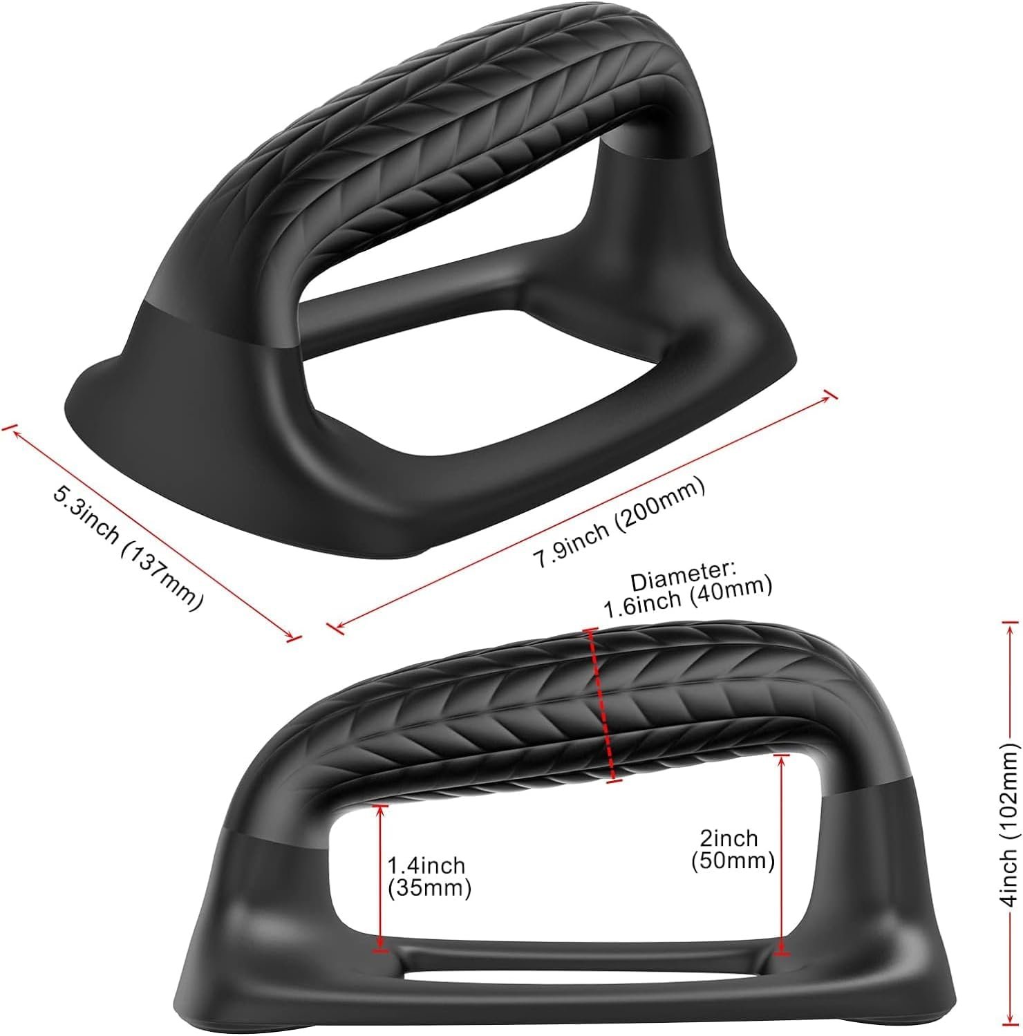 SELEWARE プッシュアップバー パラレット プッシュアップスタンド ソフトラバーカバーハンドル付き 快適なグリップフィット フロアトレーニング、体操、筋力トレーニング、腕立て伏せに最適 ブラック - 이미지 7