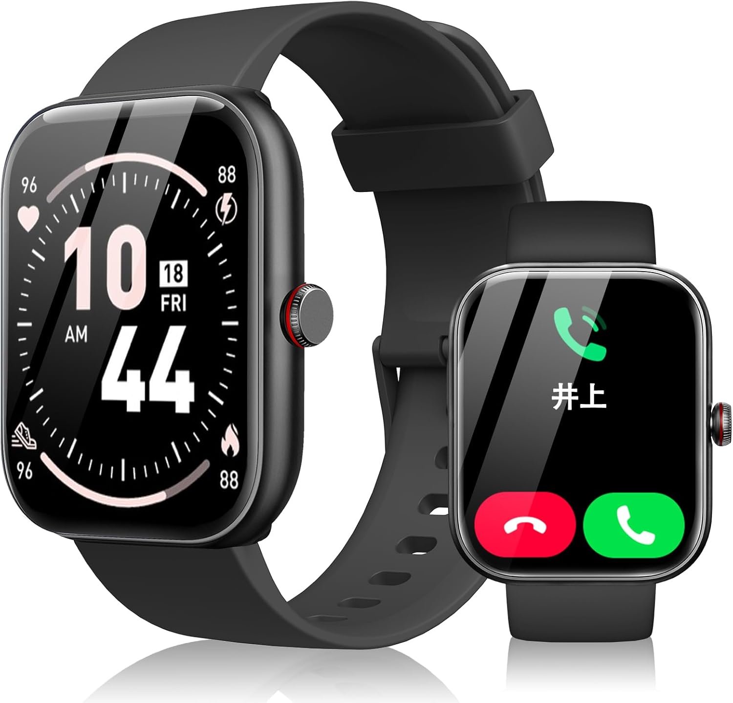 スマートウォッチ iPhone&Android対応 Bluetooth5.3通話機能 Ai音声 Line/SMS通知 1.91インチ画面 100種類以上運動モード 高精度健康モニタリング 女性生理