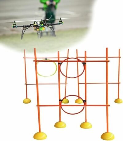 レースとトレーニング用のドローン障害物コースキット – 簡単に組み立てて持ち運び可能なドローンレーシングリーグ、ドローン、航空機競技のモデル ~/