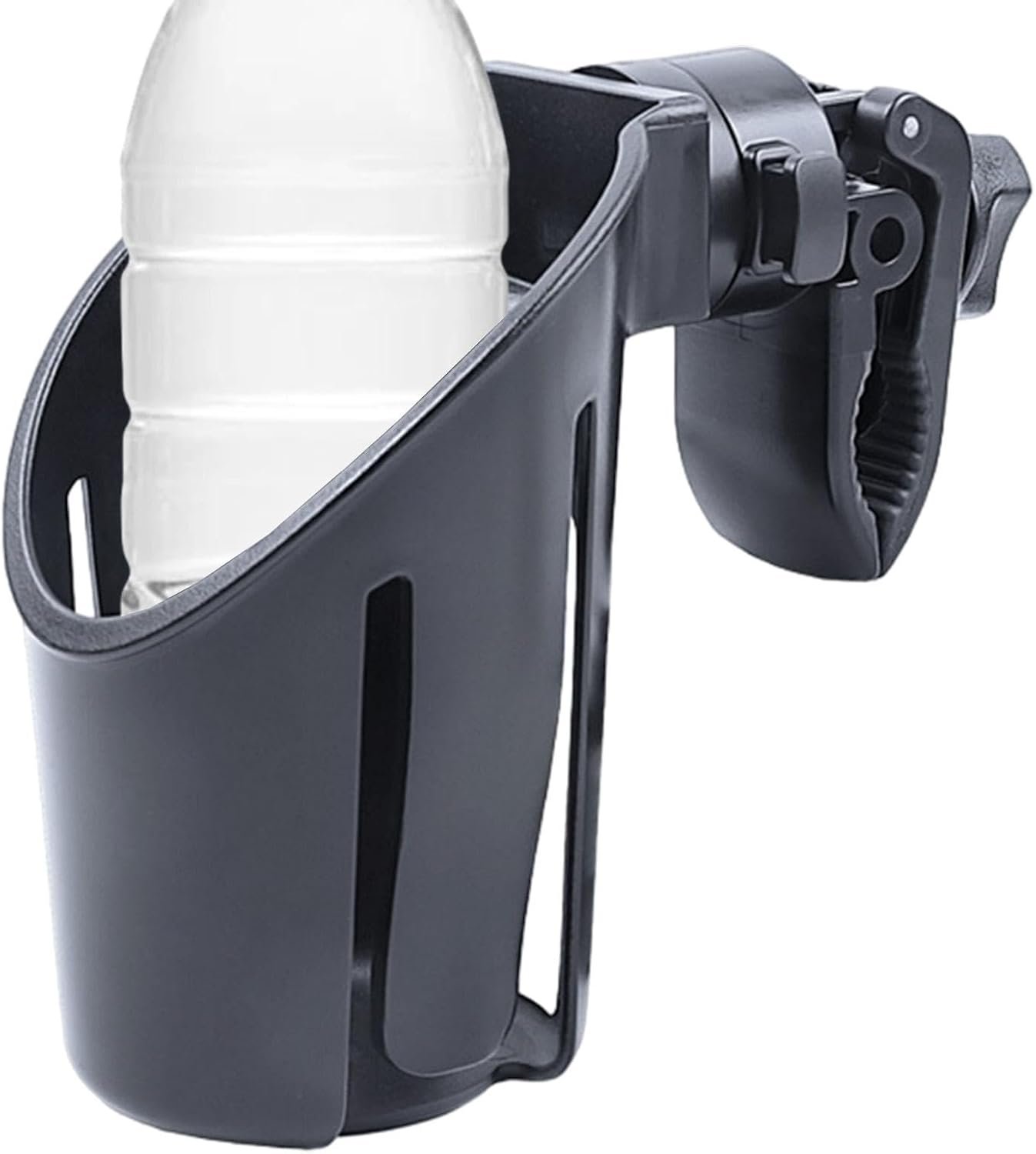 ベビーカー用ドリンクホルダー、カート用カップホルダー - スクータードリンクホルダー、多機能ベビーカーカップホルダー、ベビーカー、車椅子、歩行器、スクーター用の360°回転可能なカップホルダー