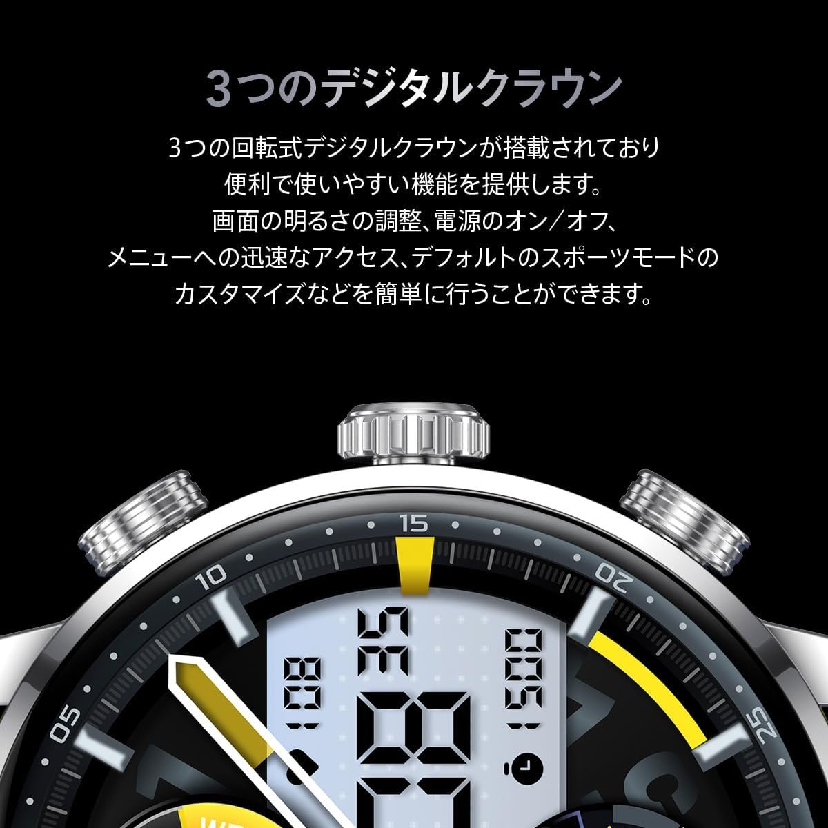 Kieslect KR2スマートウォッチ、7日間のバッテリー、1.43インチの大画面、24時間の健康管理、IP68防水、デュアルコア、60 fps、100以上のスポーツモード、コール機能、心拍数、ストレス再生 - 이미지 4