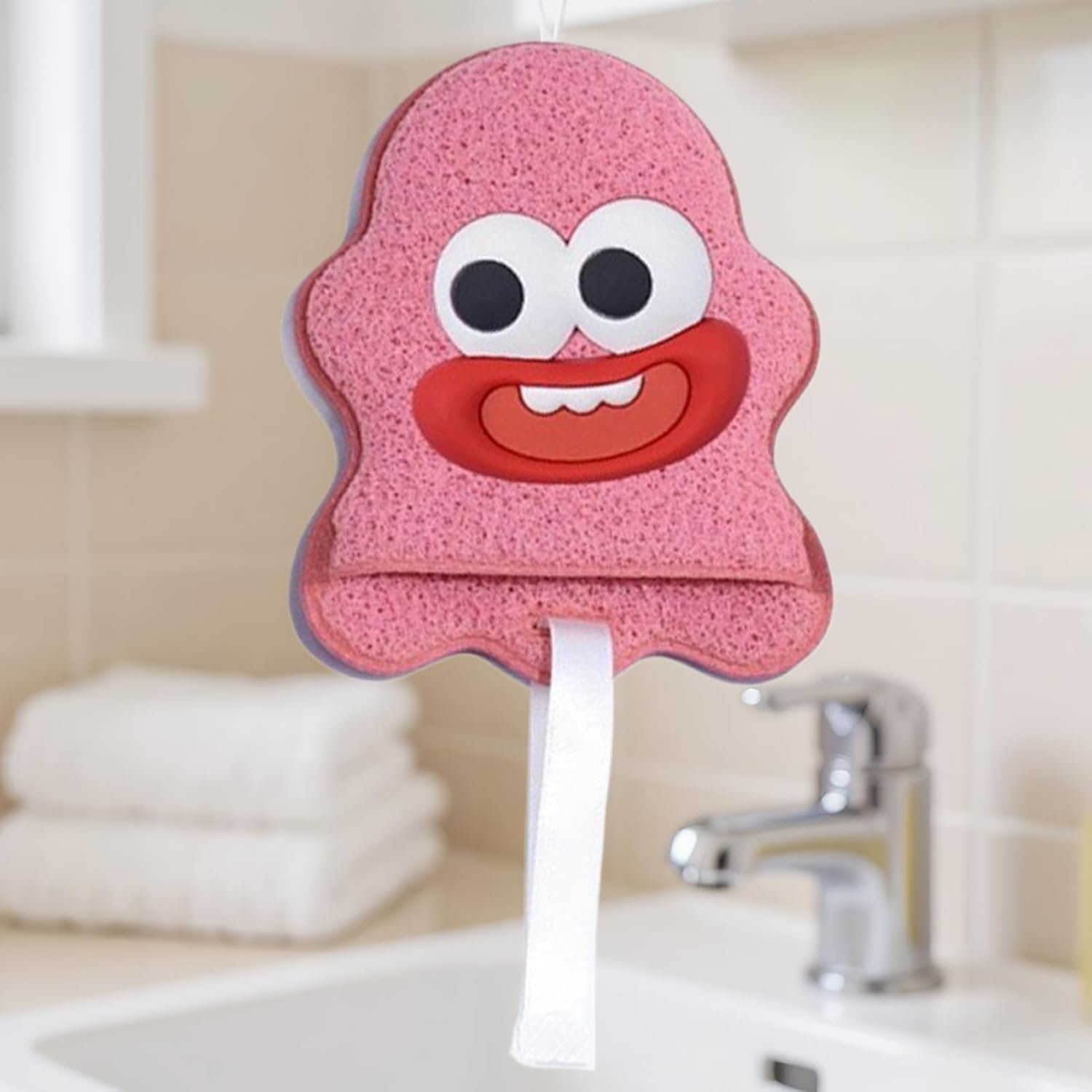 優しいフェイシャルケアツール – 洗顔用スポンジ、再利用可能なバスミット | ソフトExfoolliatinngパッド、かわいいコンパクトなデザイン美容師、個人衛生、メイク落とし、スムーズなスキンケアに最適 - 이미지 2