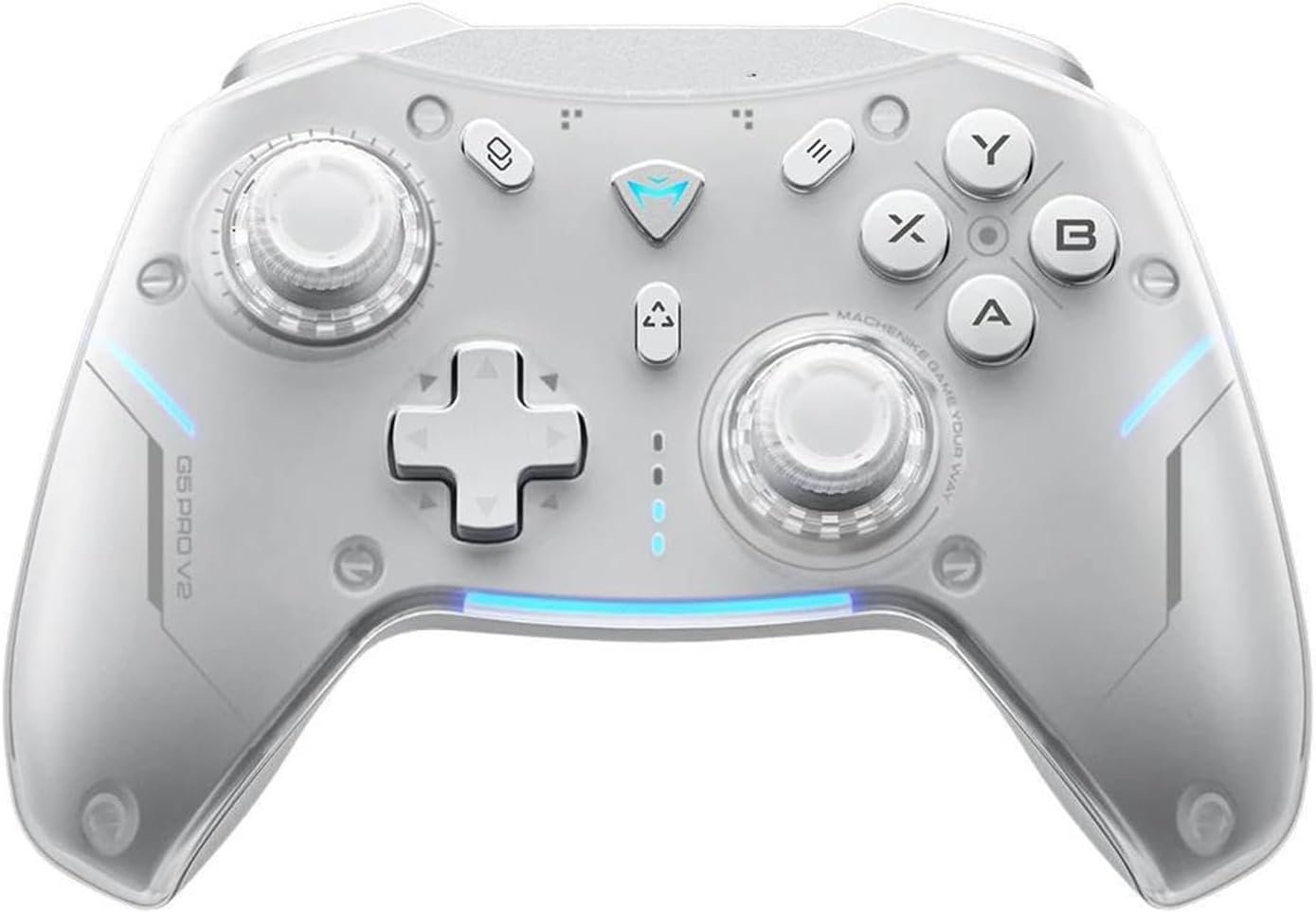 PCコントローラー モーションコントロール G5Pro V2 究極のゲーミングコントローラー 光トリガー ABXYボタン ホットスワップ対応ジョイスティック 4K解像度に適合するスイッチPC用(G5Pro V2 WHT)