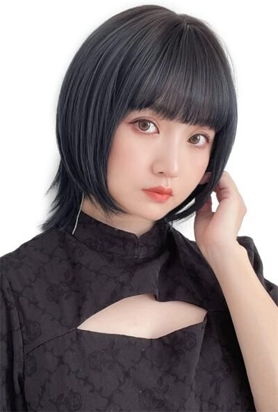 Bright Lara hf1514-RL Short Bob Full Wig, Wig, Wig, Wig, Wolf, Flashy Hair, Ear-hook