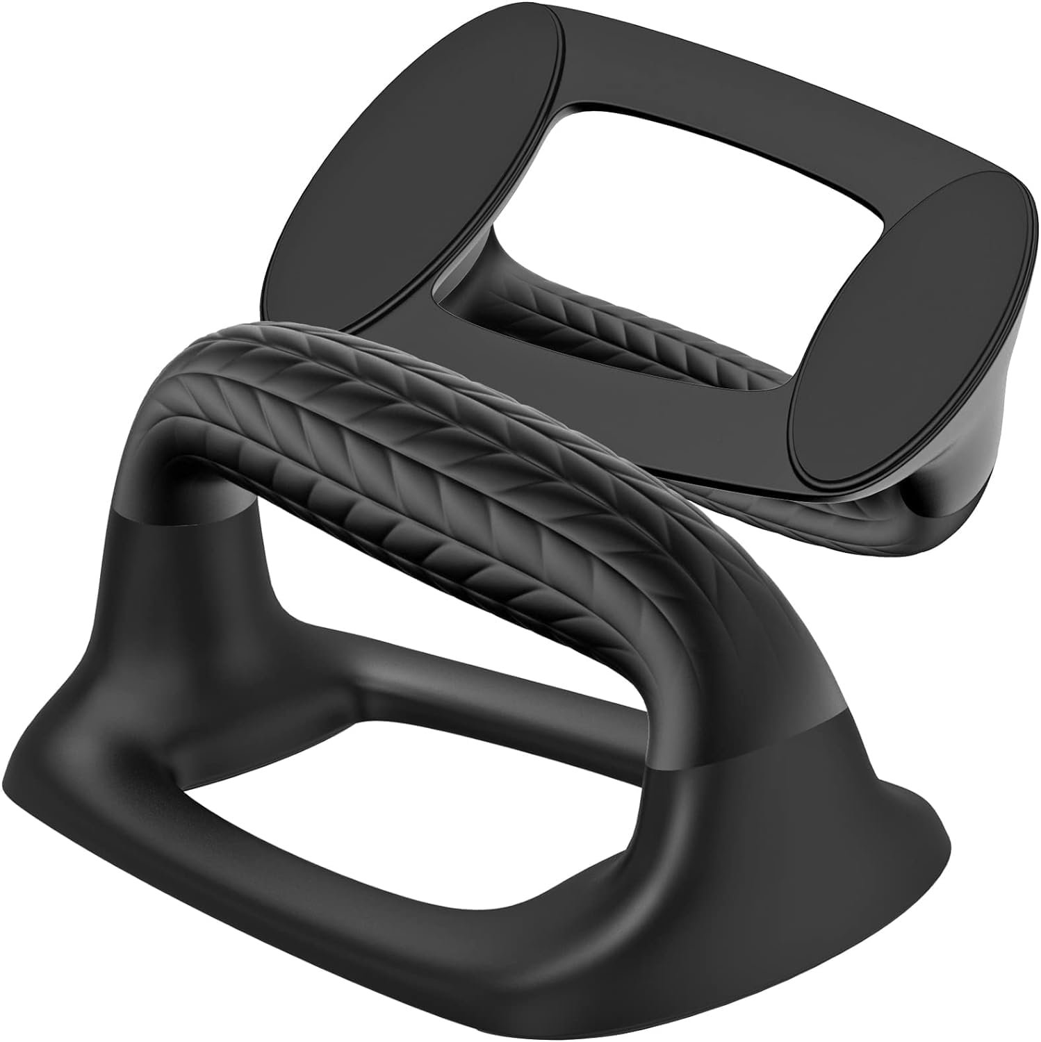 SELEWARE プッシュアップバー パラレット プッシュアップスタンド ソフトラバーカバーハンドル付き 快適なグリップフィット フロアトレーニング、体操、筋力トレーニング、腕立て伏せに最適 ブラック - 이미지 8