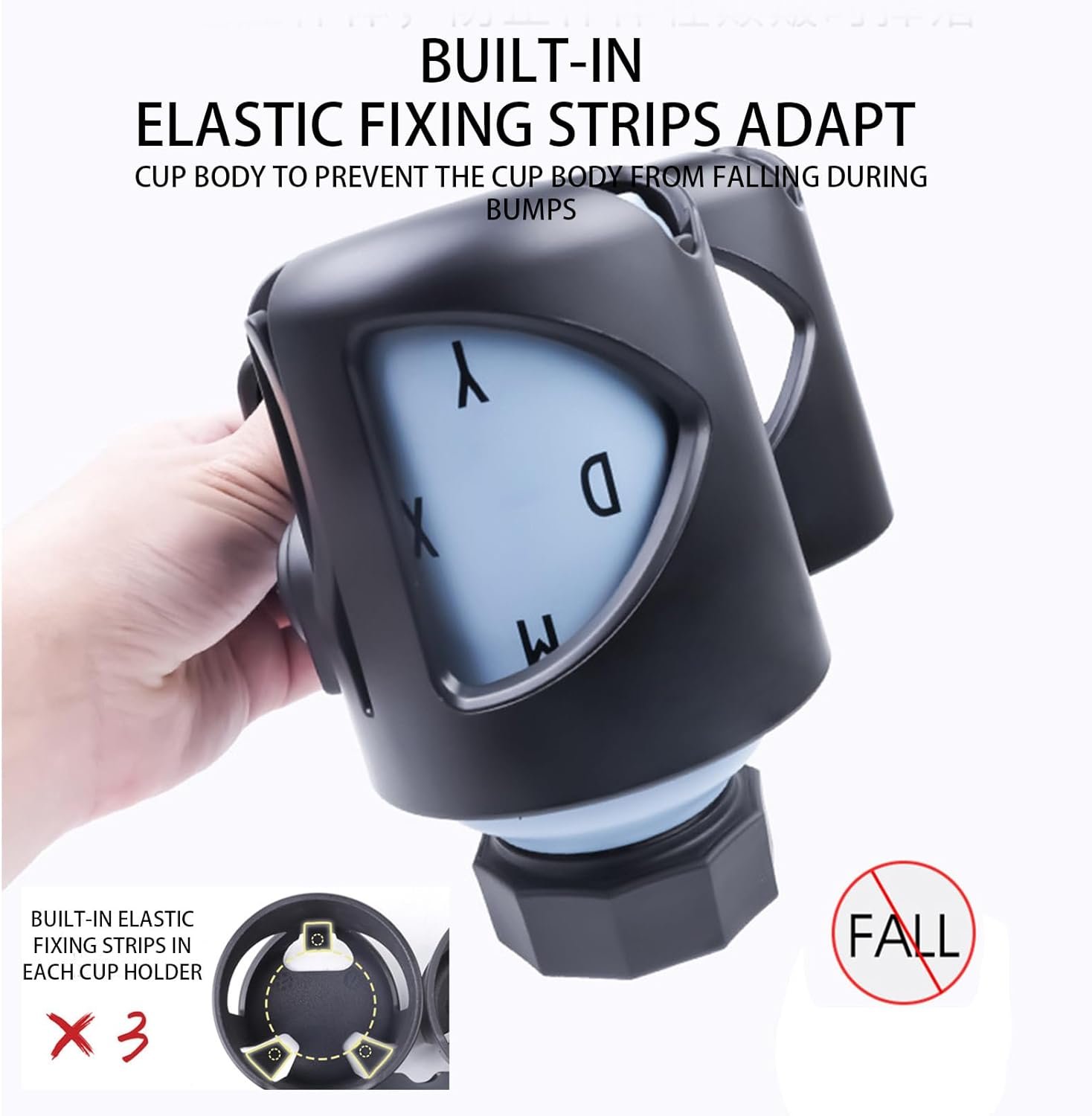 ベビーカーベビーカー360度回転カップドリンクホルダー|ベビーカー| | 自転車、歩行器、車椅子、車用のキャリバーデザインのカップホルダー - 이미지 5