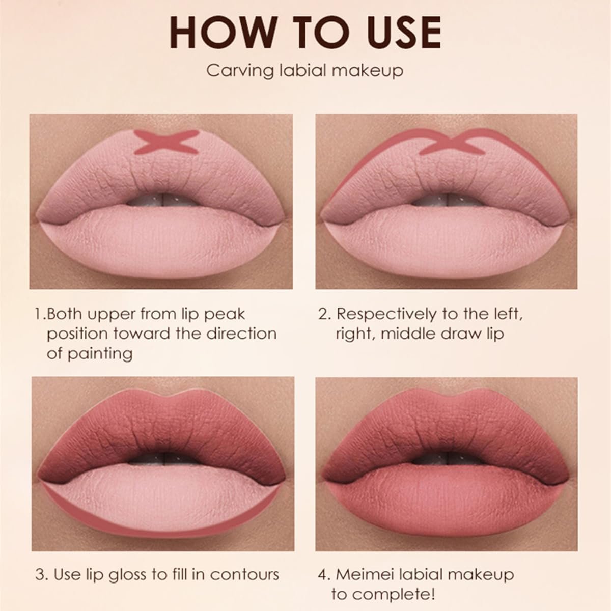 2 個のリップライナーと口紅セット、マットクリーミーリップライナー口紅メイクアップキット、ピグメントベルベットヌードリップスティックステイン防水長持ちリップグロスメイクアップギフトセット (#11) - 이미지 5