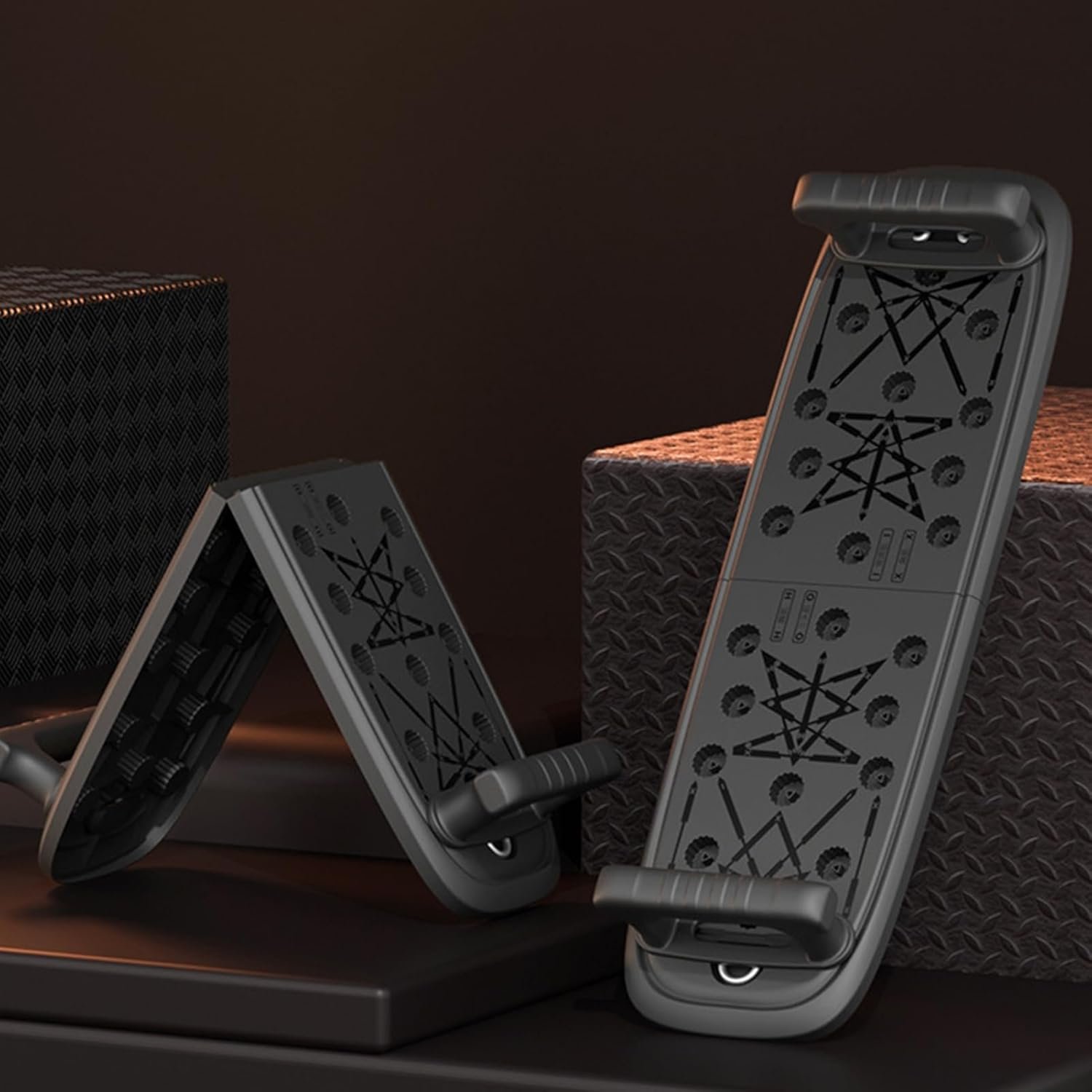 プッシュアップ -ハンドル付きワークアウトフィットネスプッシュアップ| 人間工学に基づいた筋力トレーニングアクセサリー多機能腕立て伏せスタンド多機能腕立て伏せスタンド - 이미지 9