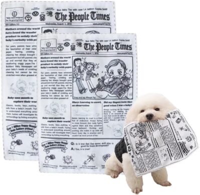 YBGGJO 犬新聞おもちゃ 2個セット 犬のおもちゃ 噛むおもちゃ 知育玩具 音 歯磨き 清潔 噛みつき防止 洗える ストレス解消 (グレー(大+小))