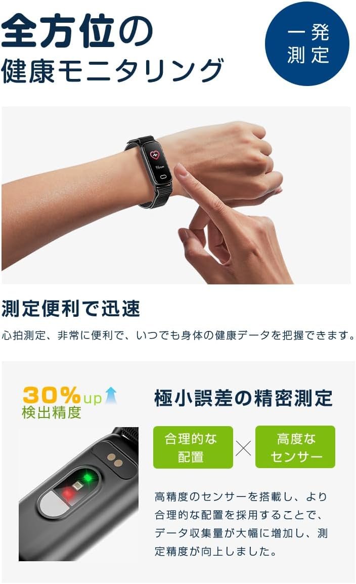 スマートウォッチ 【2025年業界最新傑作】0.96インチ Bluetooth 5.3 スマートウォッチ IOS対応 Android対応 SMS/Twitter/Line通知 腕時計 IP68防水防塵 - 이미지 4