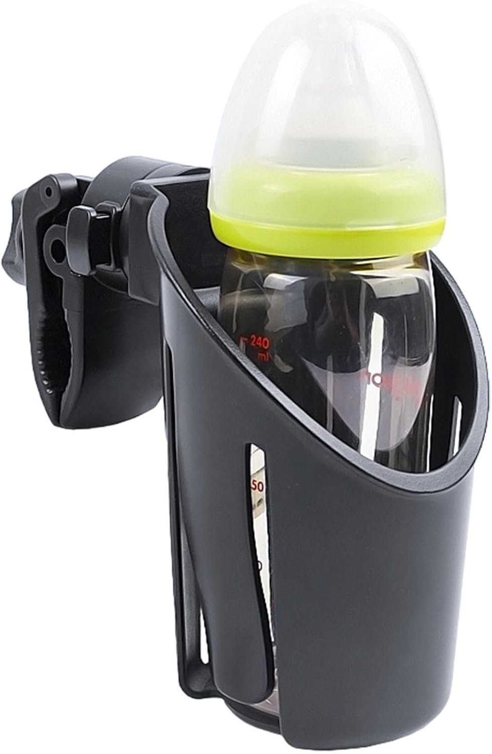 ベビーカー・車椅子用カップホルダー | カップホルダーカート カップ ホルダー 電動スクーター カップ ホルダー |回転式ベビーカーカップホルダー、ベビーカー、車椅子、歩行器、スクーター用の多機能カップホルダー