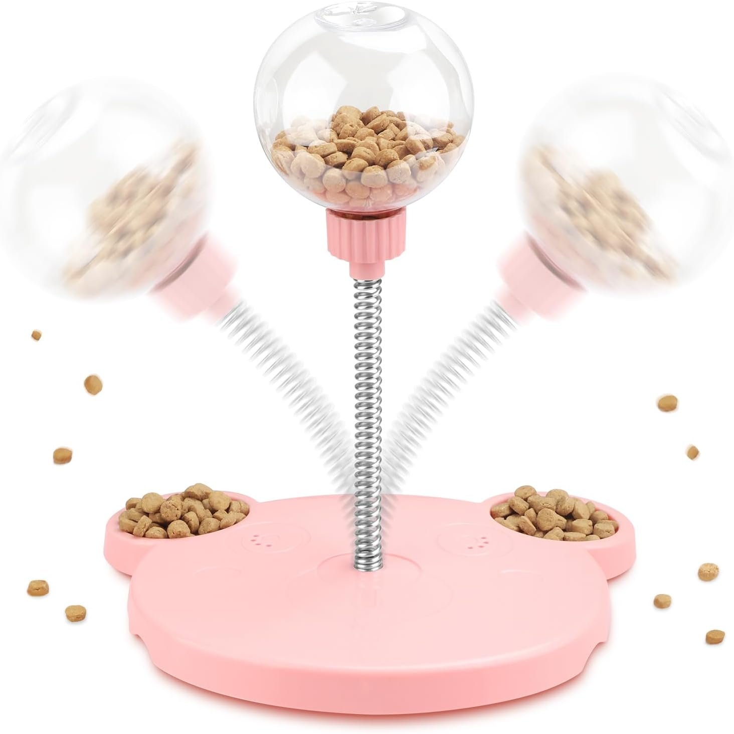 【新デザイン】猫おもちゃ 一人遊び用 もれボール 知育玩具 餌やりおもちゃ 早食い防止 お留守番 ストレス解消 猫 運動不足 猫おもちゃ 吸盤式 安定