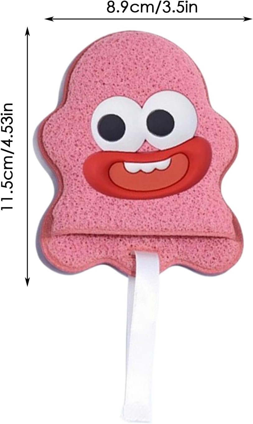 優しいフェイシャルケアツール – 洗顔用スポンジ、再利用可能なバスミット | ソフトExfoolliatinngパッド、かわいいコンパクトなデザイン美容師、個人衛生、メイク落とし、スムーズなスキンケアに最適 - 이미지 7