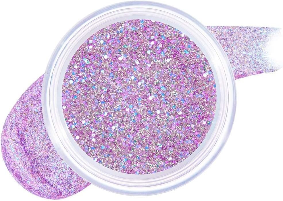 アイシャドウ グリッター アンリシア グリッター ジェル アンリーシア グリッター グリッター、目元、髪、ボディに大粒グリッターの輝き!パーティーデート、インスタ映え、お祝い、結婚式、メイク、プリンセス、派手メイク(N°7ハッピー)