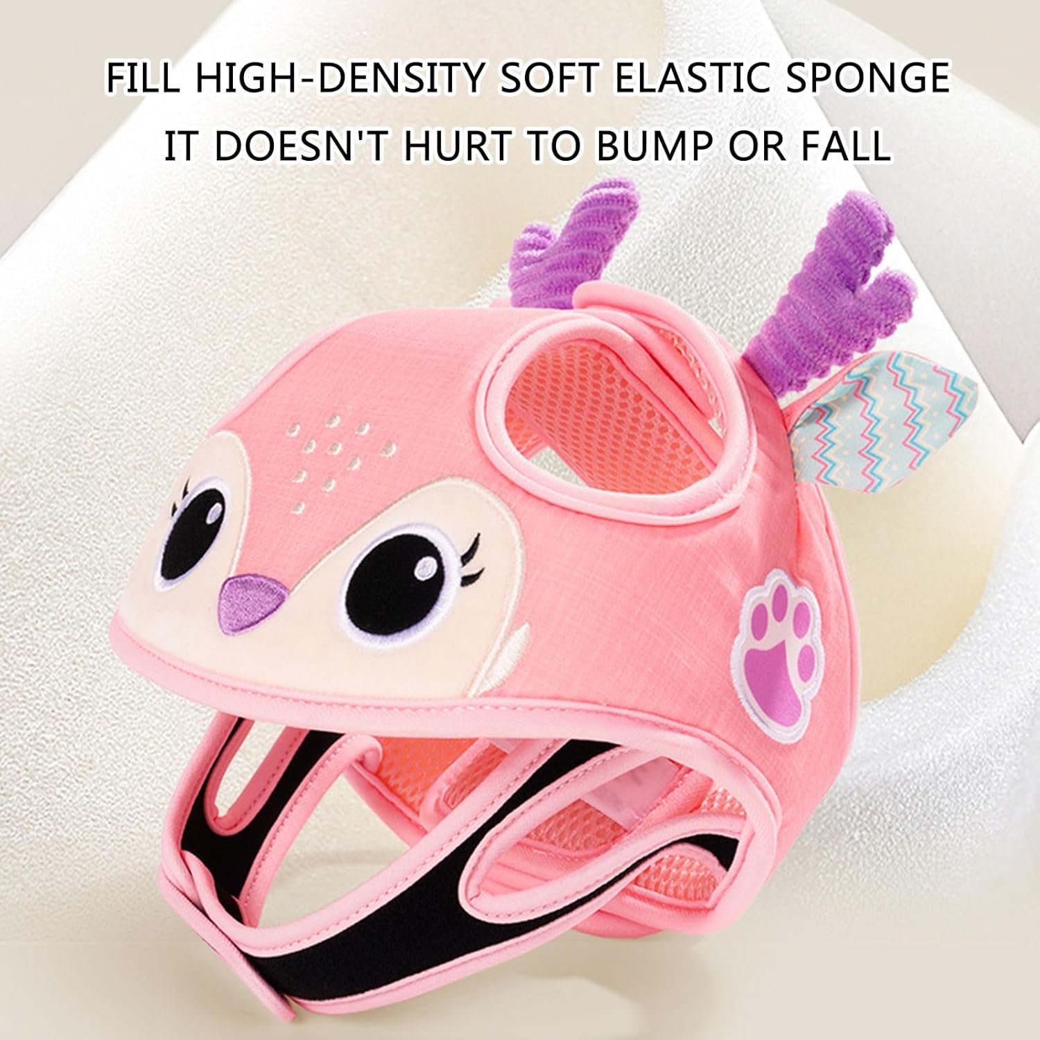 幼児ヘッドガード帽子ソフトパッド入り通気性クッションベビーヘッドプロテクター帽子快適な学習ウォーカー - 이미지 6