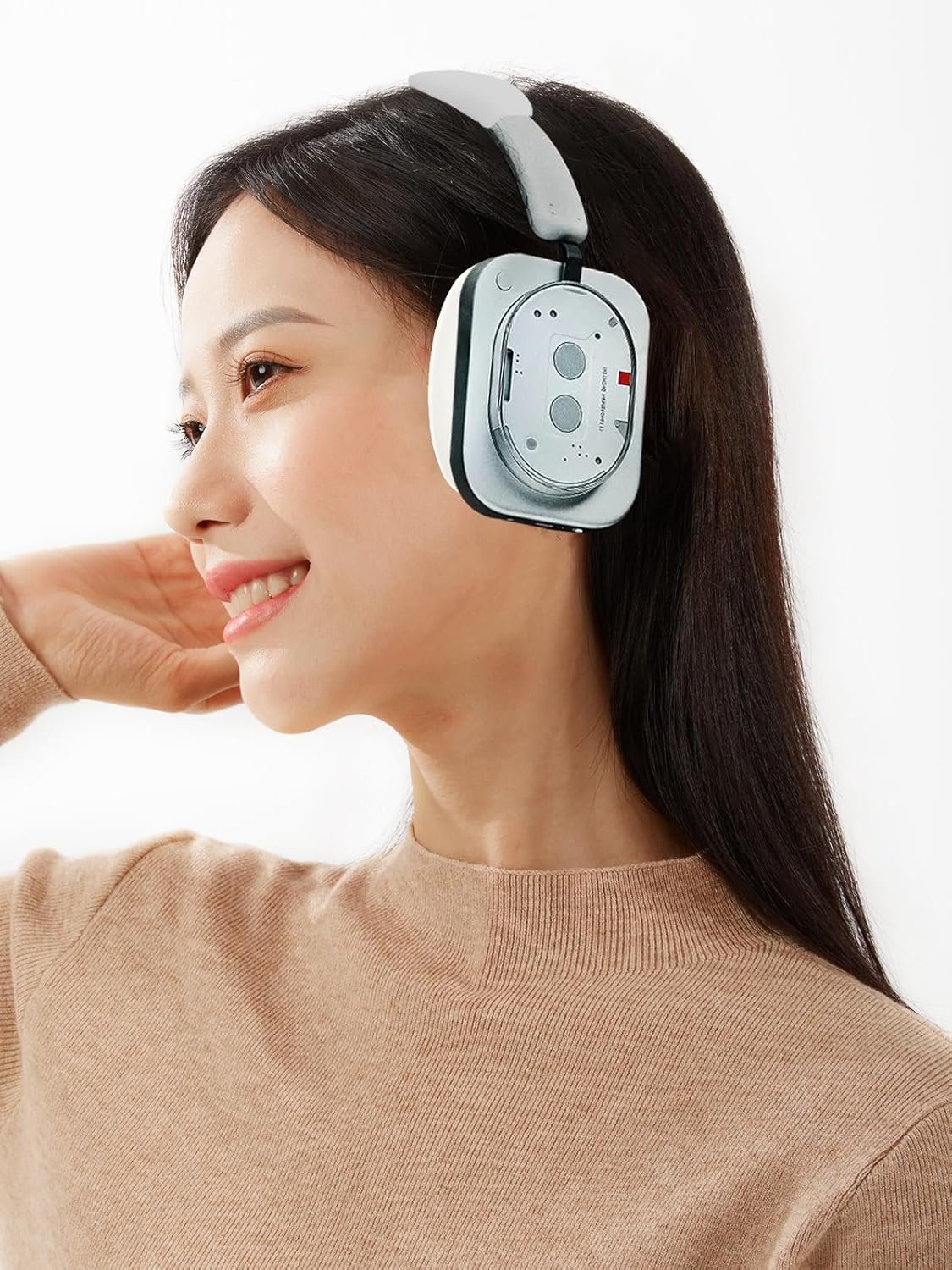 For NOTHING Headphone(1) カバーケース for NOUKAJU NOTHING Headphone(1) イヤーパッド/ヘッドバンド保護ケース シリコーン素材 傷つきにくい 防塵 落下防止 洗える 2-in-1 (ホワイト) - 이미지 7