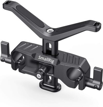SmallRig ユニバーサルレンズサポート BSL2680 直径50～140mmのレンズに対応 直径15mmのロッド用 高度調整可能