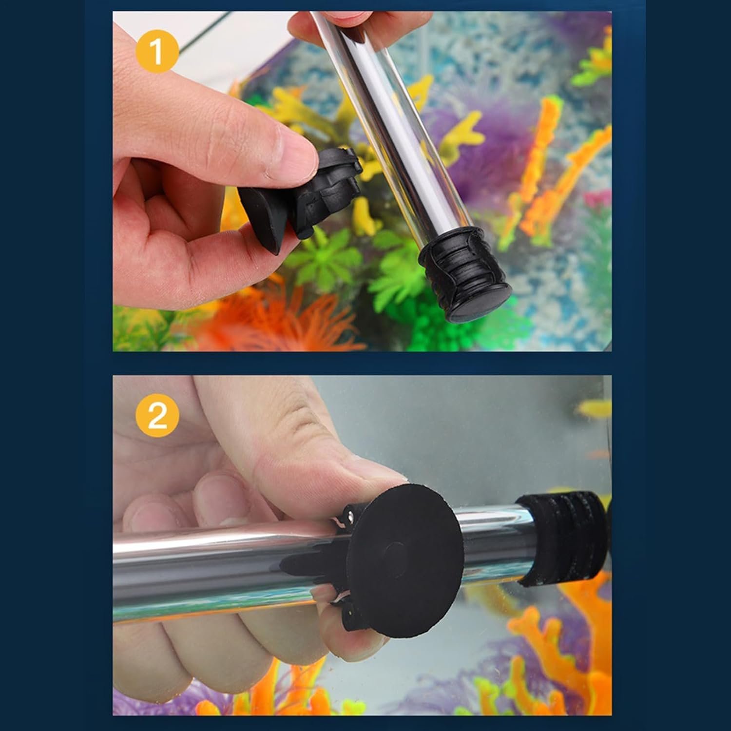 水中LEDストリップ水族館照明、水族館ライト | LED水族館ライトバー | 水族館の水槽用水槽アクセサリー、水中装飾、LEDライトバースティック - 이미지 7