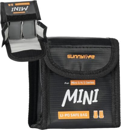 TOMGDRACO DJI Mini 5 Pro/Mini 4/3 Pro/3 用 バッテリーケース 防爆 難燃バッグ 大容量バッグ 安全収納ケース 防水 防爆 耐火 耐炎 安全バッグ