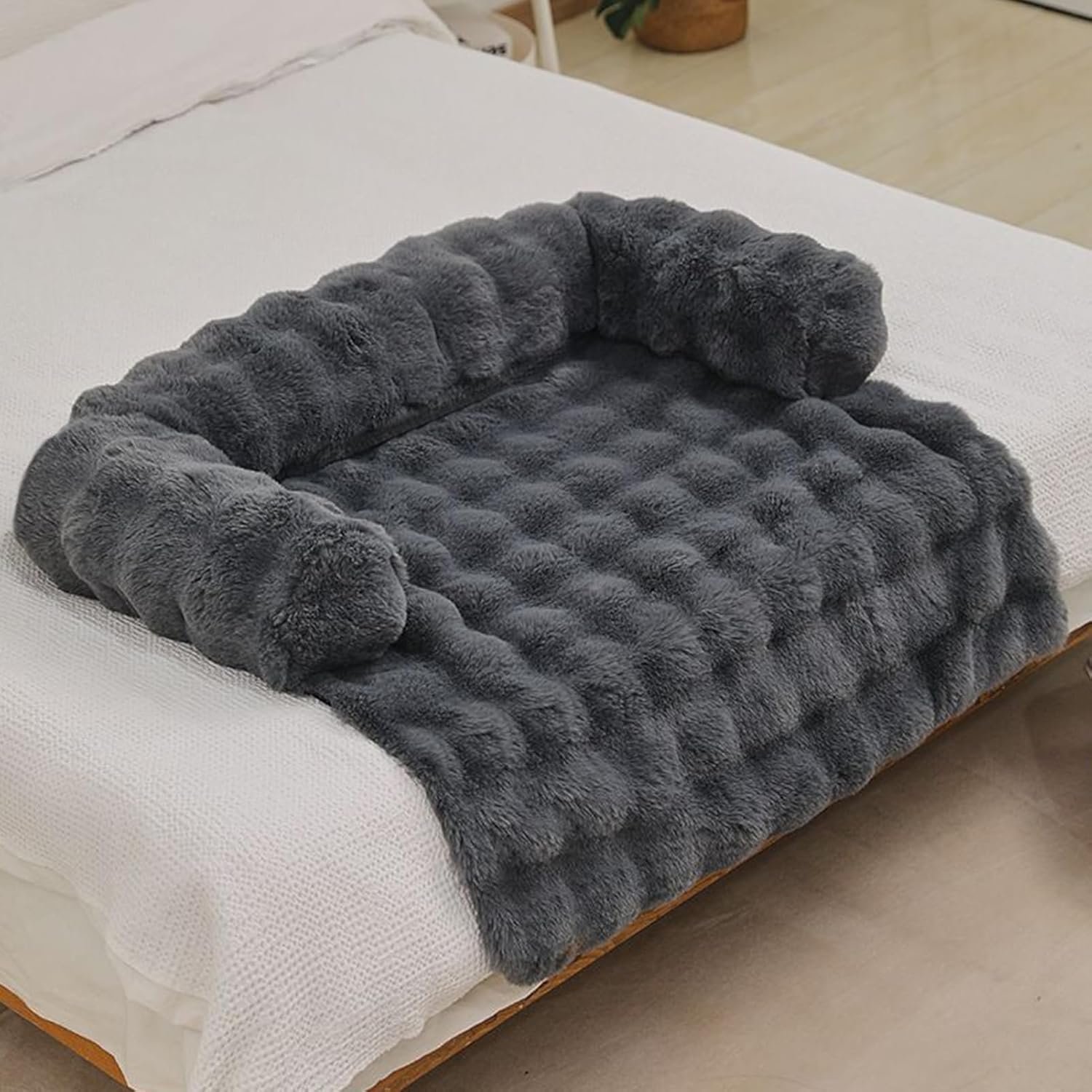 ペット用ソファベッド、安心感のある犬用ソファカバー| 洗えて取り外し可能な家具保護マット毎日の休息毎日の休息夜間睡眠寝室リビングルーム - 이미지 9