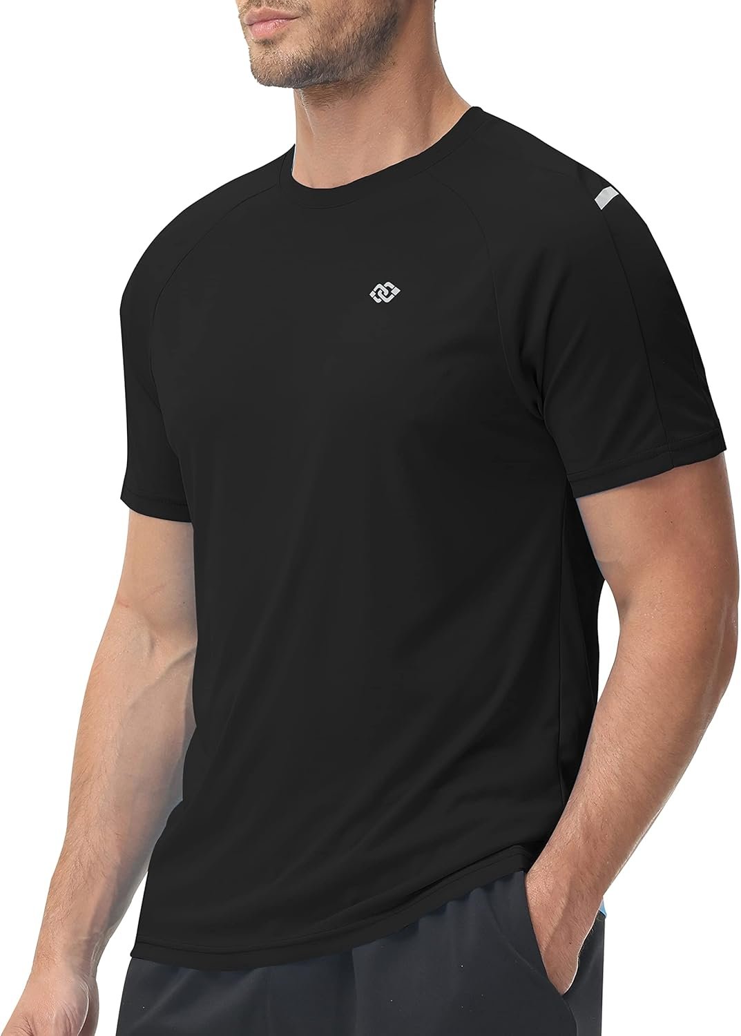 Mofizメンズ半袖Tシャツ、大きなサイズ、トレーニング摩耗、トレーニング摩耗、丸い首、UV保護、汗吸収、クイック乾燥 - 이미지 3