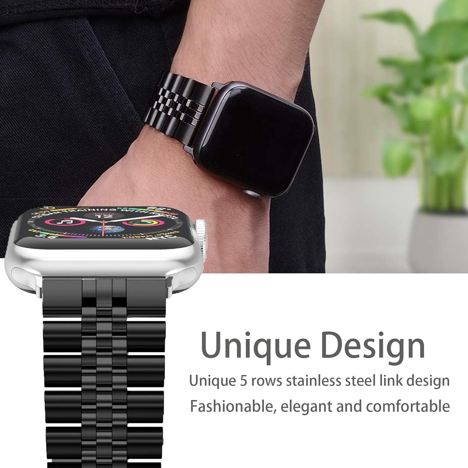 Amazfit T-Rex 3 スマートウォッチバンド用ラムソー、ステンレススチールメタルストラップメタル交換バンド時計ストラップ、長さアジャスター付き Amazfit T-Rex 3 48mm スマートウォッチ用 - 이미지 6