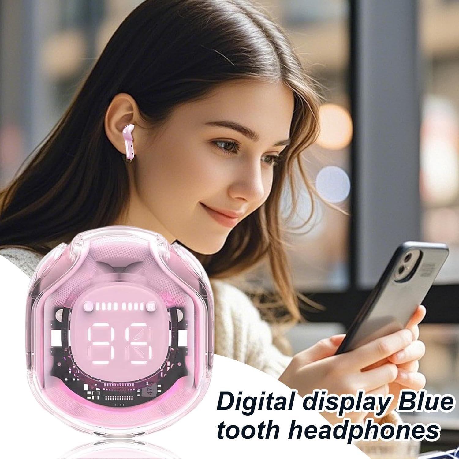 Drahtlose Ohrhörer Mit Geräuschunterdrückung、Drahtlose Ohrhörer Geräuschunterdrückung - In Ear Kopfhörer、Kabellose Musik Earbuds | Aktive Geräuschreduzierung Klangtechnologie、Komfortabler - 이미지 3