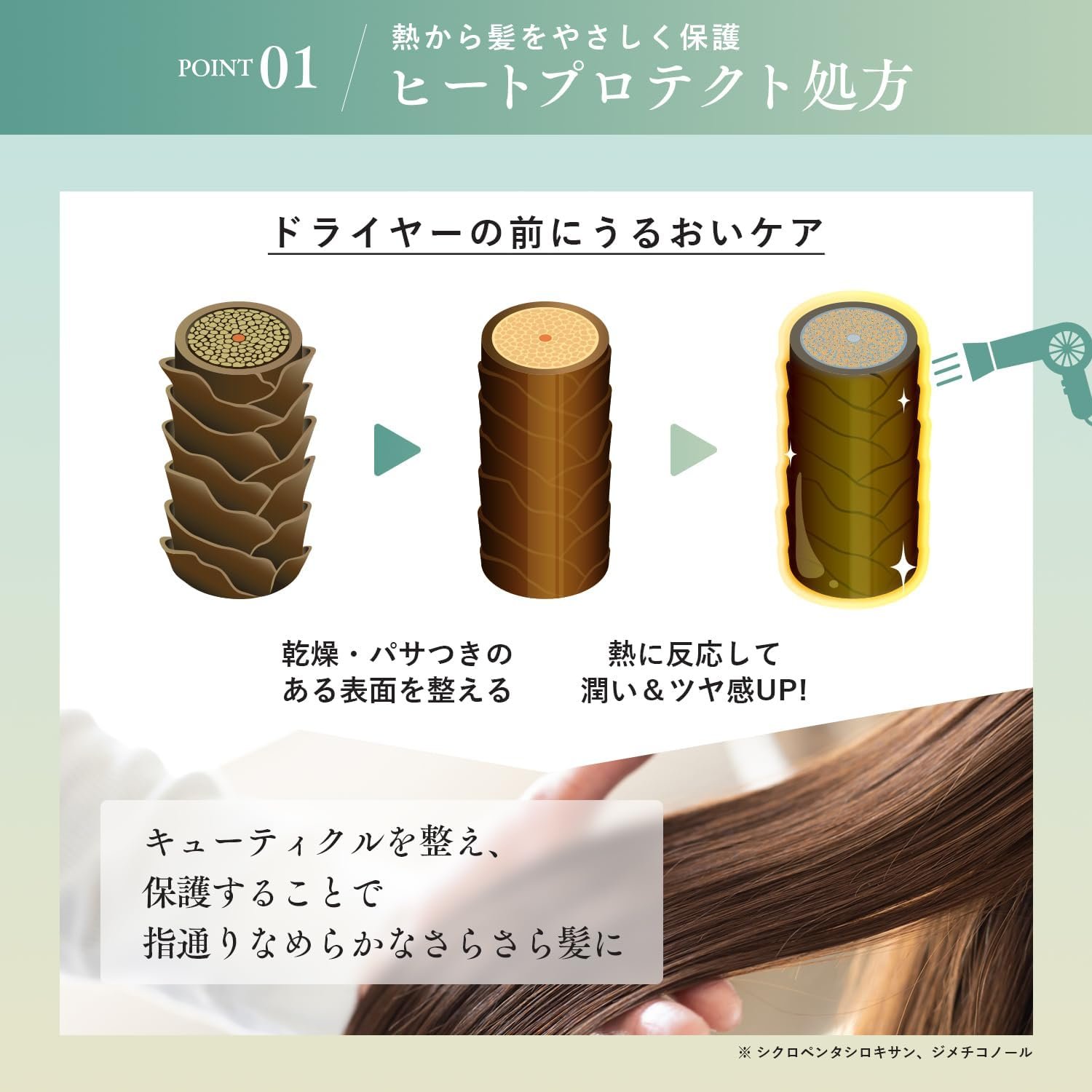 オルナ オーガニック ヘアオイル 洗い流さないトリートメント ヘア美容液 ヘアケア オイル 80ml - 이미지 2