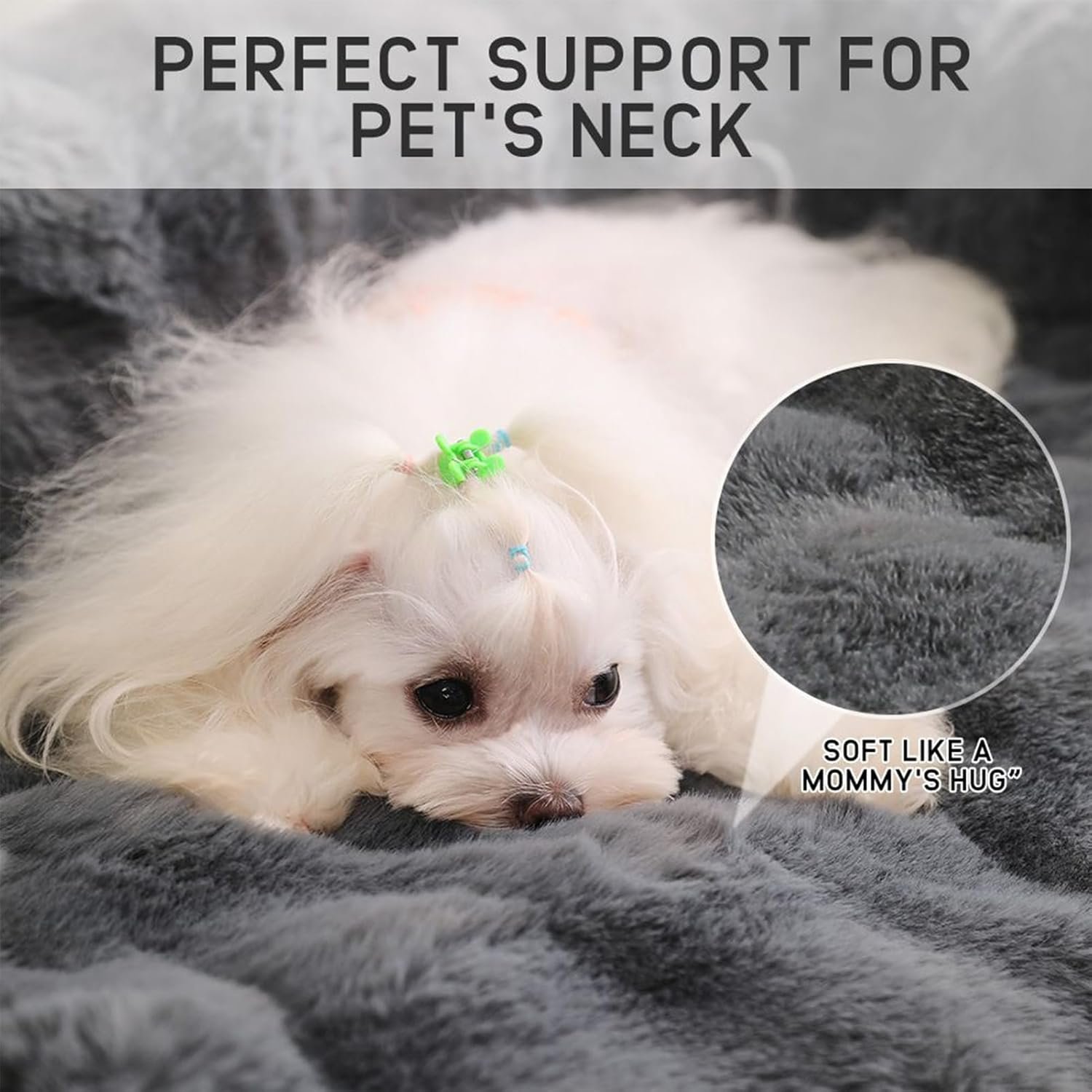 ペット用ソファベッド、安心感のある犬用ソファカバー| 洗えて取り外し可能な家具保護マット毎日の休息毎日の休息夜間睡眠寝室リビングルーム - 이미지 7