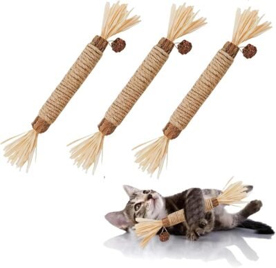 猫猫3個セット個セット可愛い噛むおもちゃ歯磨きかわいい超軽量猫遊びおもちゃ猫遊びおもちゃ(a)