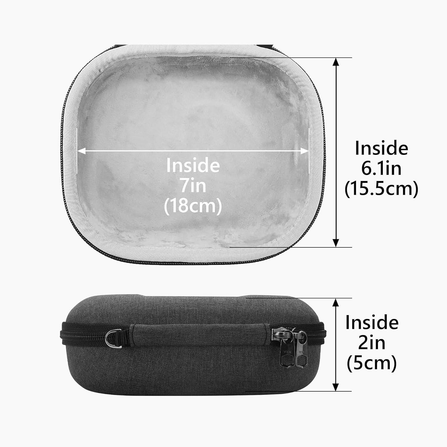 Geekria ケース Sheild ヘッドホンケース 互換性ハードケース 旅行用ハードシェル ボーズ Bose QC Ultra, QC45, QC35 II, QC35 II, QC25, QCSE, QuietComfort Headphones に対応 収納ポーチ付き (ダークグレー) - 이미지 4