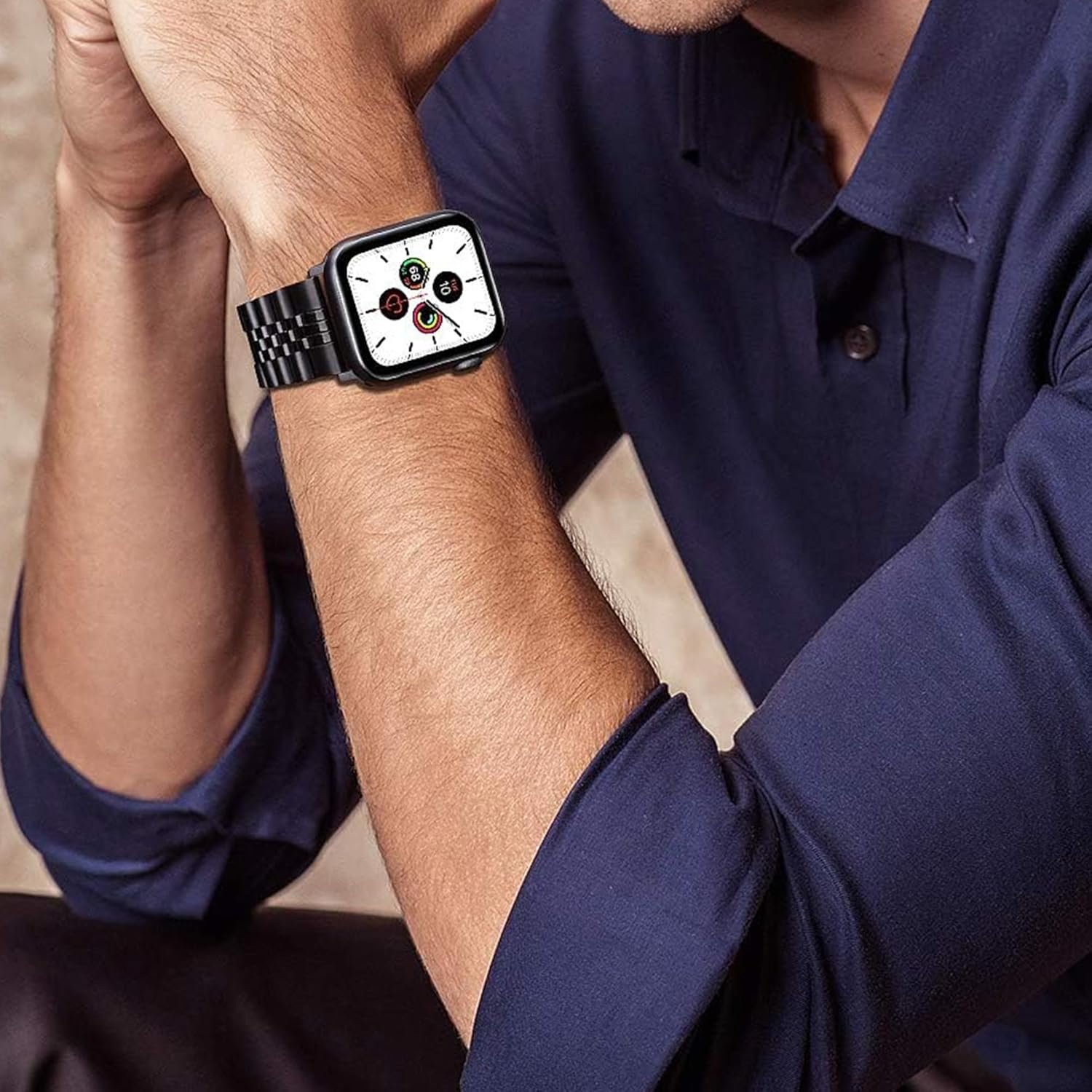 Amazfit T-Rex 3 スマートウォッチバンド用ラムソー、ステンレススチールメタルストラップメタル交換バンド時計ストラップ、長さアジャスター付き Amazfit T-Rex 3 48mm スマートウォッチ用 - 이미지 3