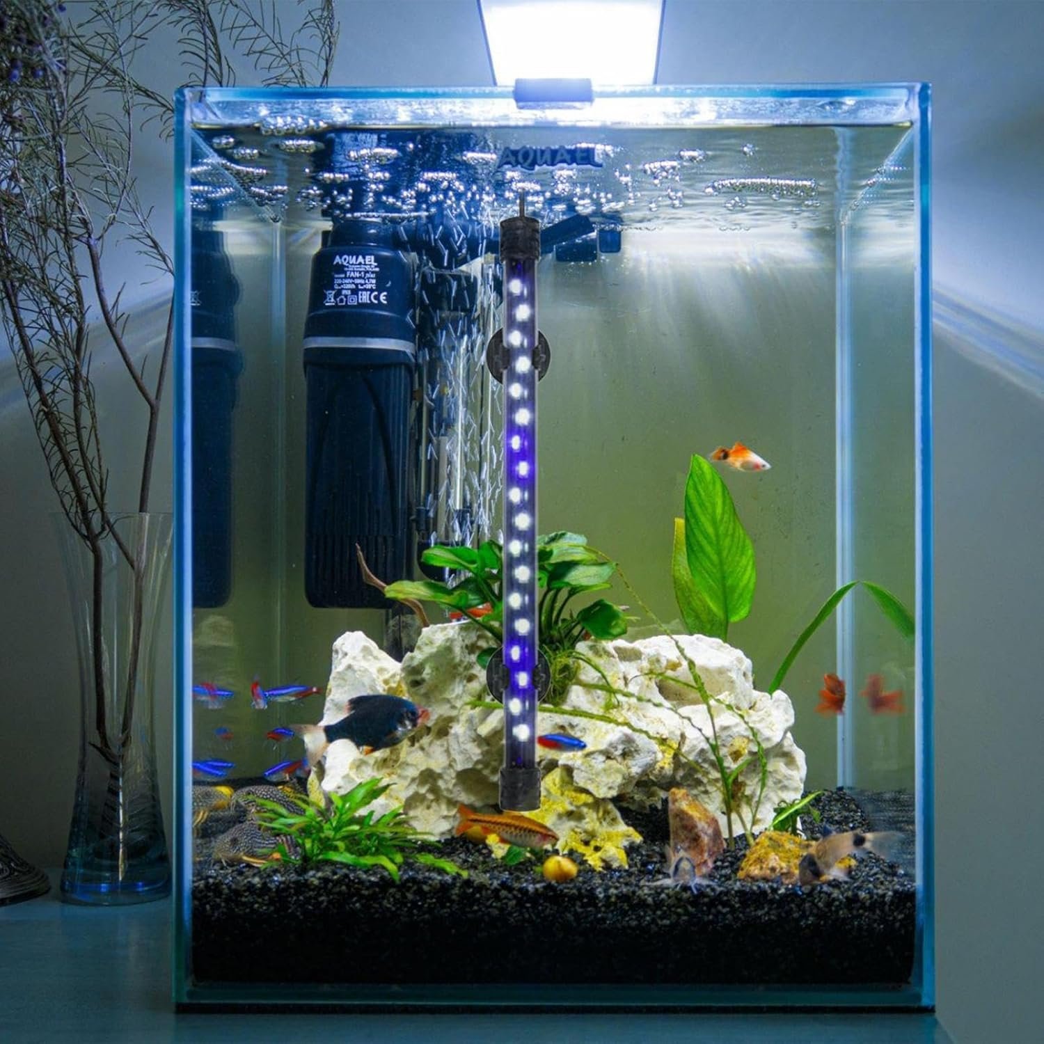 水中LEDストリップ水族館照明、水族館ライト | LED水族館ライトバー | 水族館の水槽用水槽アクセサリー、水中装飾、LEDライトバースティック - 이미지 2