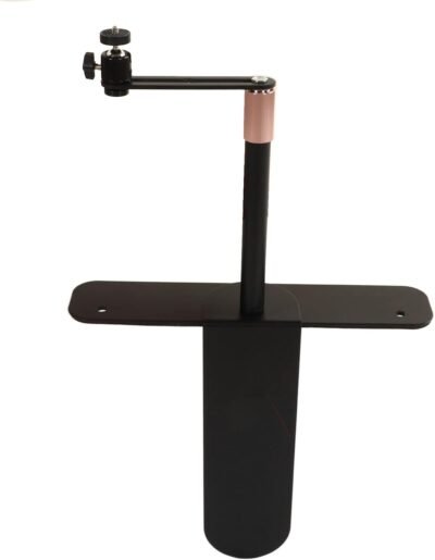 プロジェクタースタンド、ベッドサイドソファプロジェクタースタンド、360°回転プロジェクター隠しスタンド、高さ調節可能なポータブルデスクウォールプロジェクタースタンド、ホームオフィス屋外用 (ブラック)