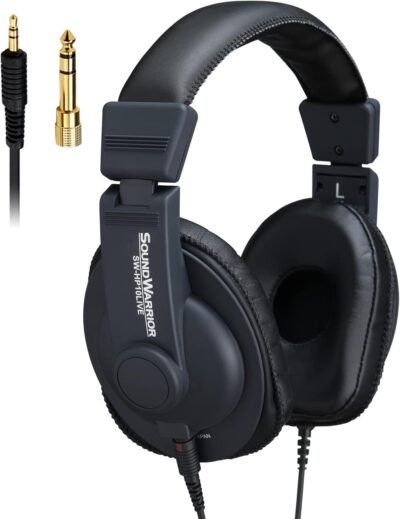 SOUND WARRIOR オンラインライブ配信視聴用ヘッドホン 密閉型 3.5mm/6.3mm 軽量 有線 SW-HP10LIVE