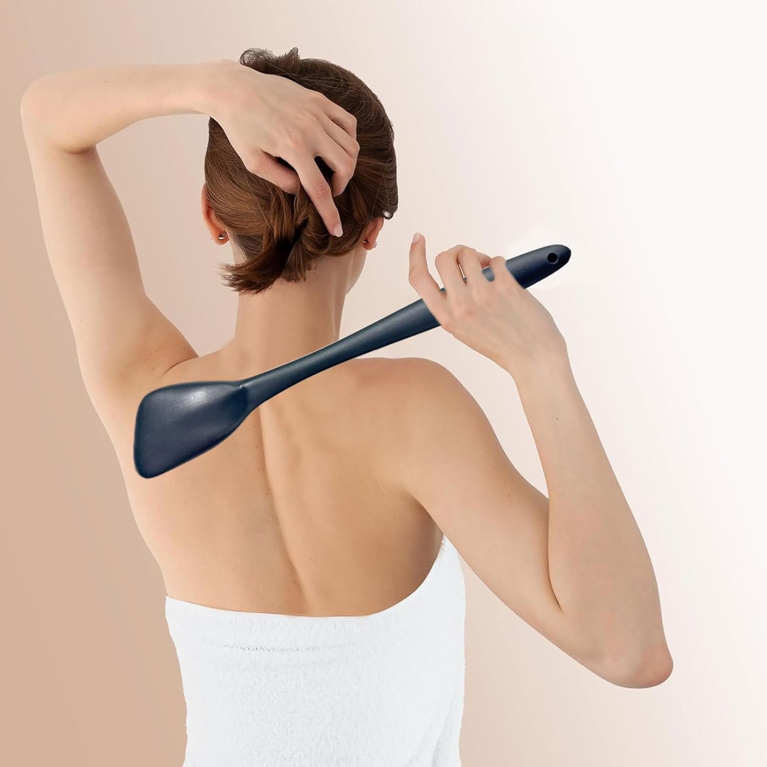 背中用日焼けアプリケーター、背中モイスチャライザーアプリケーター、ボディメイクブラシ ブロンズリング コントアリング 保湿リキッドファンデーション 脚カバレッジ用 - 이미지 9