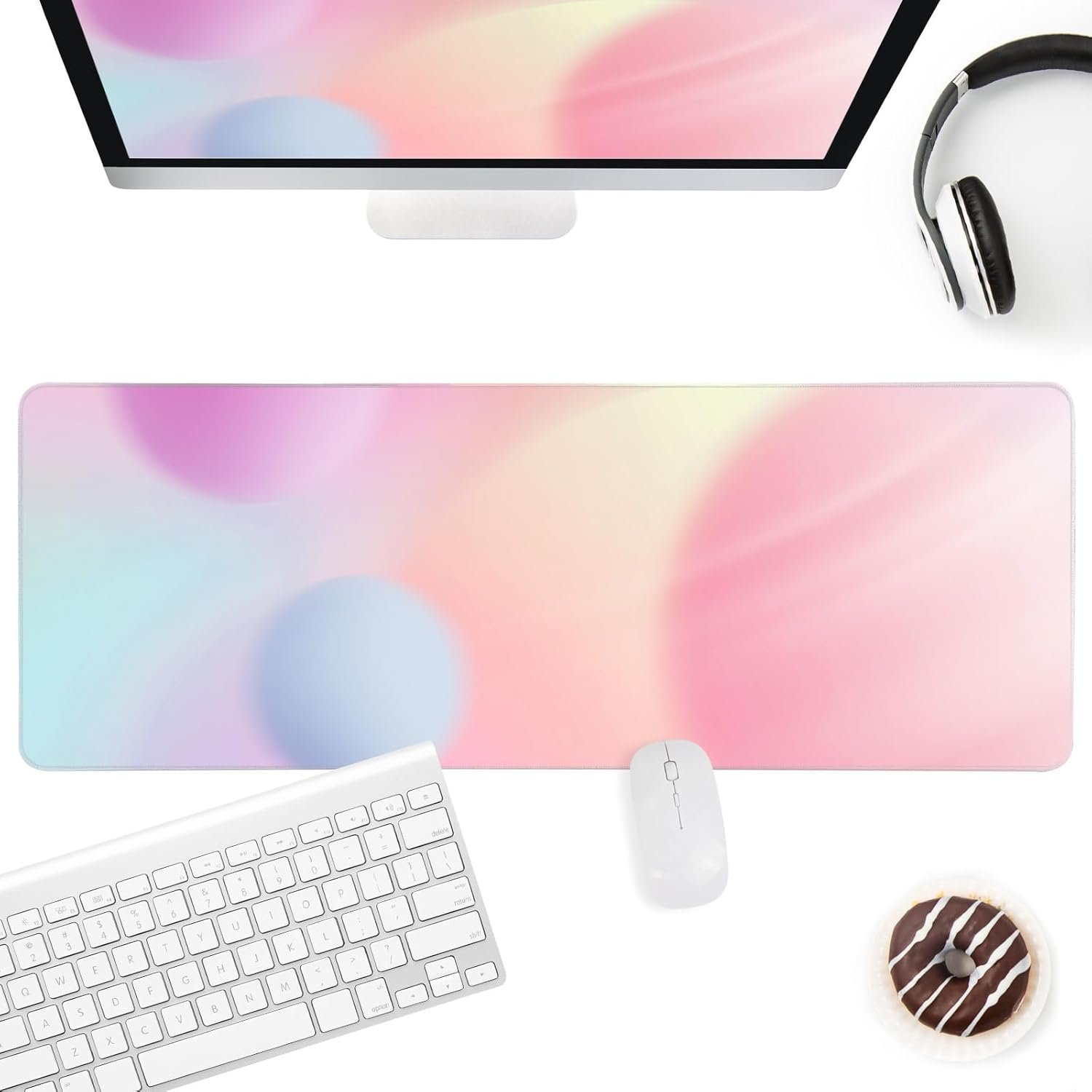 Z Z-Edge MPL01-Pink ゲーミングマウスパッド 特大 デスクマット マウスパッド マウスパッド 800x300x3mm 布 ゴム素材 デスクパッド 滑り止め 防水 ブラック - 이미지 2