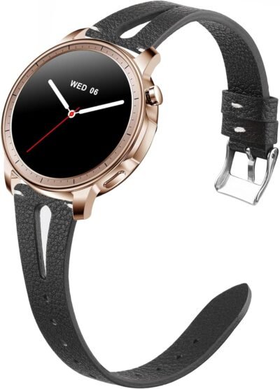 [Lamshaw] MONOMAM CHIC 交換用バンド、本革バンド交換用レトロ時計ストラップ MONOMAM CHIC 1.32 インチスマートウォッチ用