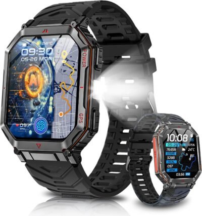 スマートウォッチ (2025年モデル ChatGPT GPS内蔵 バンド2種) AIダイヤル Bluetooth 5.3通話 LINE/メッセージ通知 振動・着信設定 防塵・防水 100種類以上のモーションモード