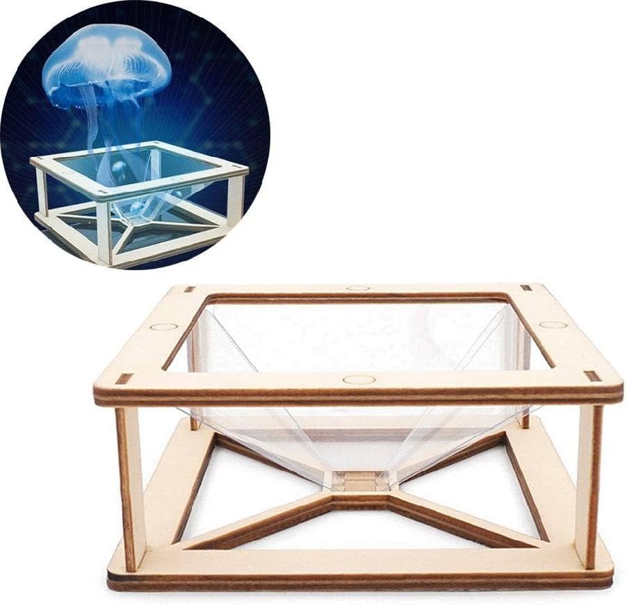 科学教育 3D ホログラム ディスプレイ プロジェクター ビデオ ユニバーサル ホログラフィック スマートフォン用