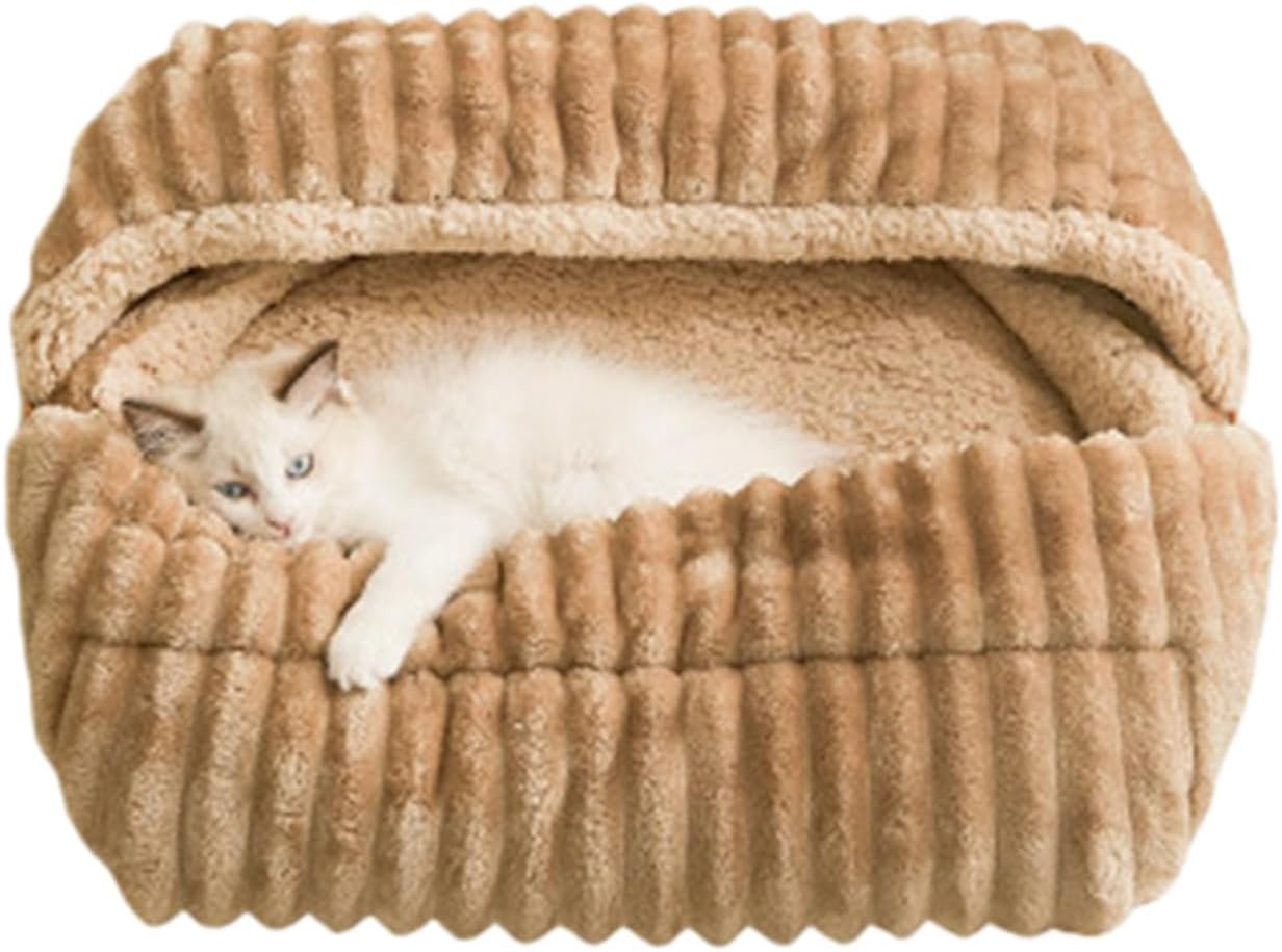 冬用ペットベッド、寒冷天气用ペット家具 | 冬用ペット室内ハウス猫マット | リビングルーム ベッドルーム ガレージ用 遊び 休息 昼寝 子犬 子猫用